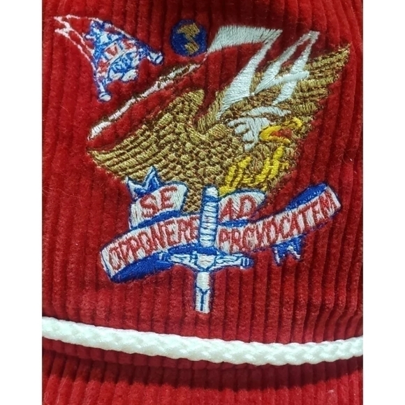 Rare Vintage Military Class 1974 Corduroy Cap Air Force. Embroidered. Collector - Picture 3 of 5